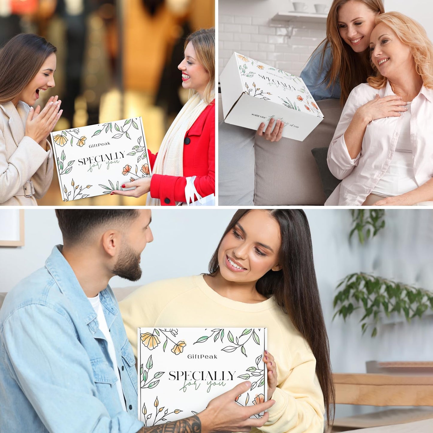 Gifts for Women, Get Well Soon Gifts for Women, Sympathy Gift Baskets, Thinking of You Care Package for Women, Self Care Gifts for Women, After Surgery Feel Better Gifts Blanket (Khaki)