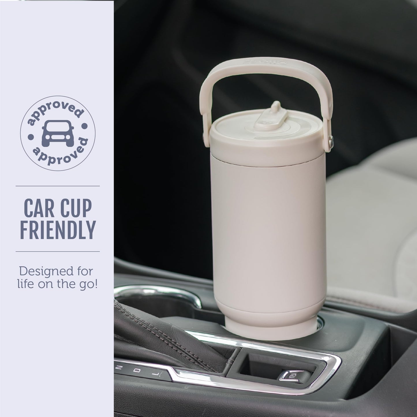 Ello Oasis Go+ 32oz Tumbler with Top Handle and Retracting Straw | Reusable Insulated Stainless Cup, 100% Leakproof Water Bottle, 24 Hours Cold, Cup Holder Friendly For Travel | Porcelain Rose Navy