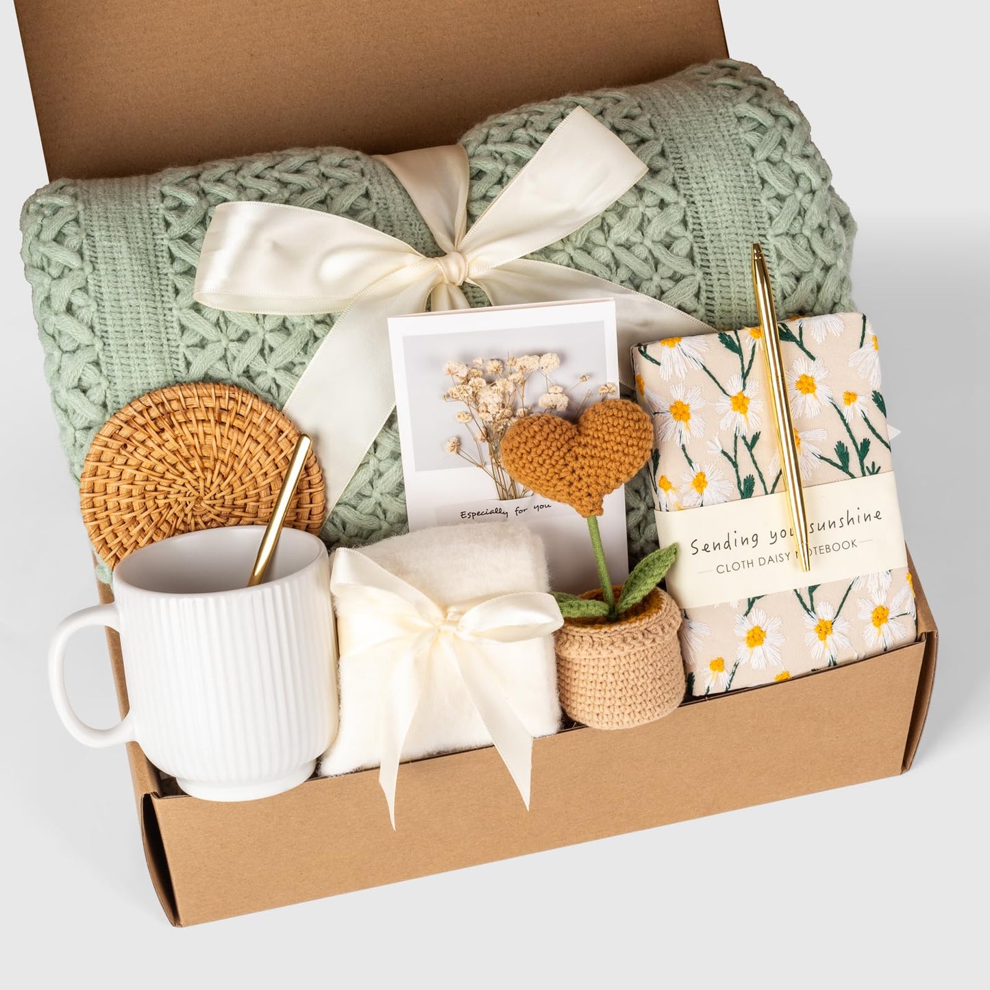 Self Care Gifts for Women Get Well Soon Birthday Gifts Baskets Care Package for Women, Thinking of You Feel Better Inspirational Christmas Gifts for Mom Her Friend Sister Wife