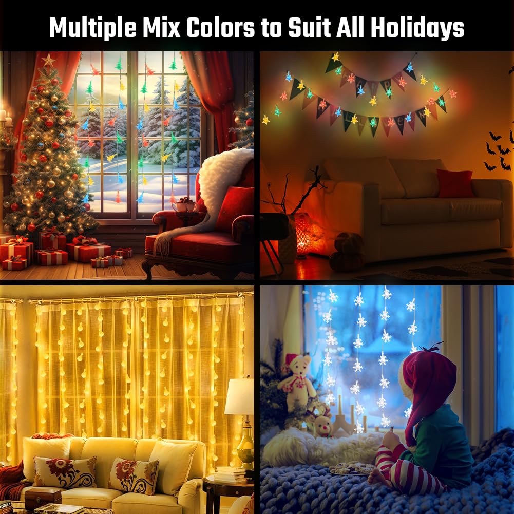 AUAUY String Lights, 40 LED 19.6FT String Lights Battery Operated 2 Modes, Christmas Lights Bedroom, Waterproof Outdoor Lights for Indoor Outdoor Wedding Party New Year Garden Decorations(Warm White)