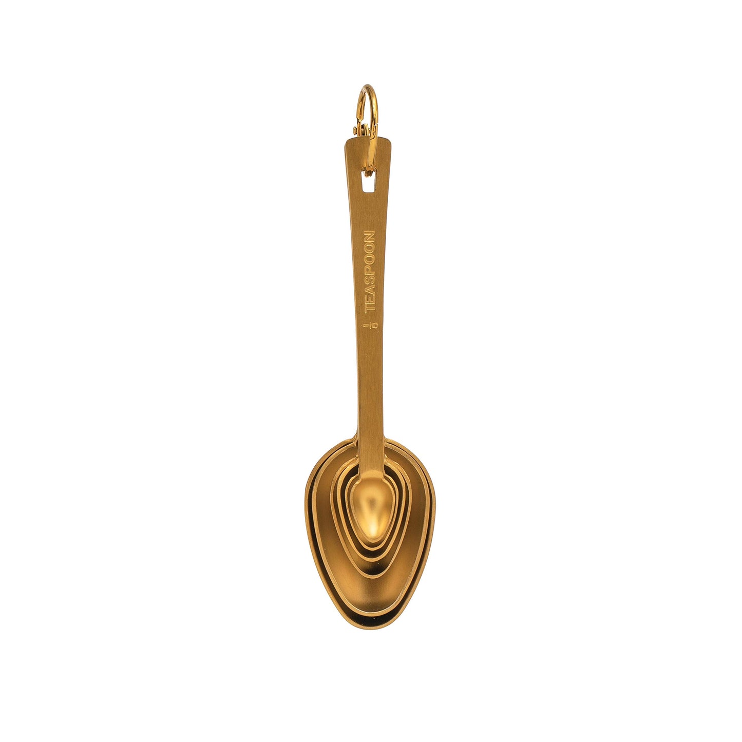 Bloomingville Gold Stainless Steel Measuring Spoons (Set of 6)