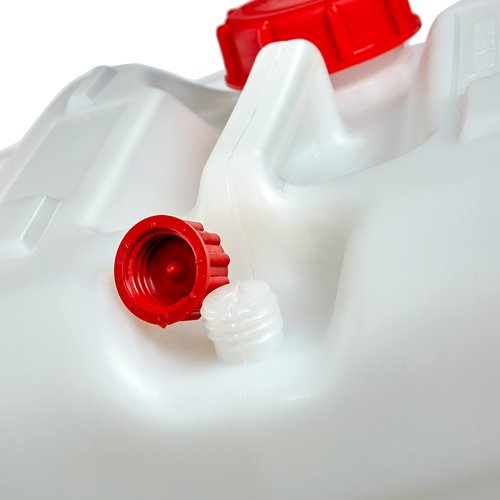 Consolidated Plastics 2.5 Gallon Stackable Carboy with Leakproof Cap and Handle, HDPE Food Grade, BPA Free, Made in USA (Natural, 4 Pack)