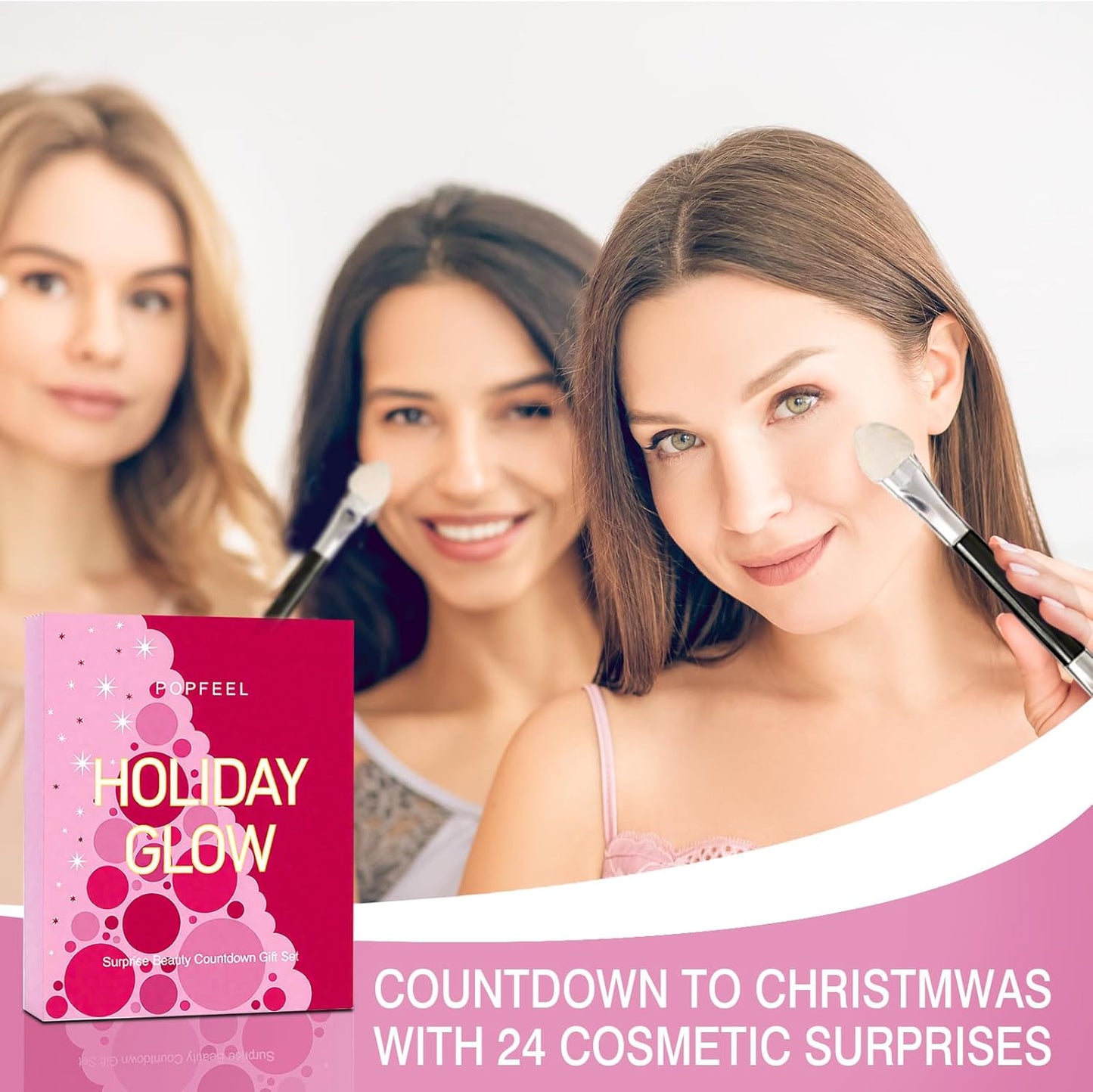 MYUPDALIN Makeup Kit - Complete Makeup Set for Teens & Women | Holiday Advent Calendar Surprise