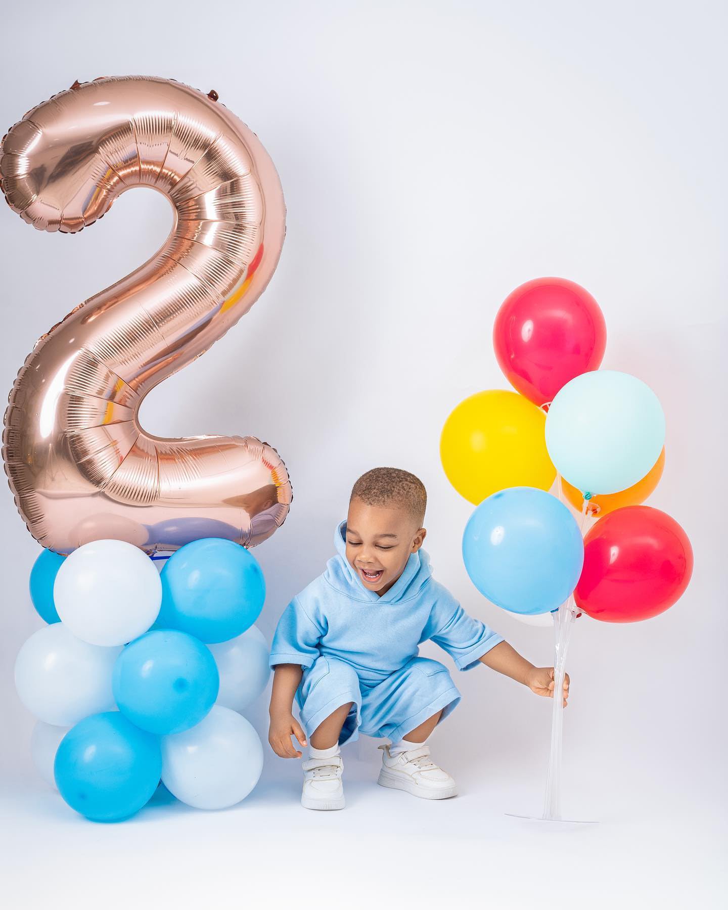 Rose Gold Number 0 Balloon 40 Inch, 0 Balloon Number for 10th 20th 30th 40th 50th 60th Birthday Decorations, Rose Gold Party Supplies