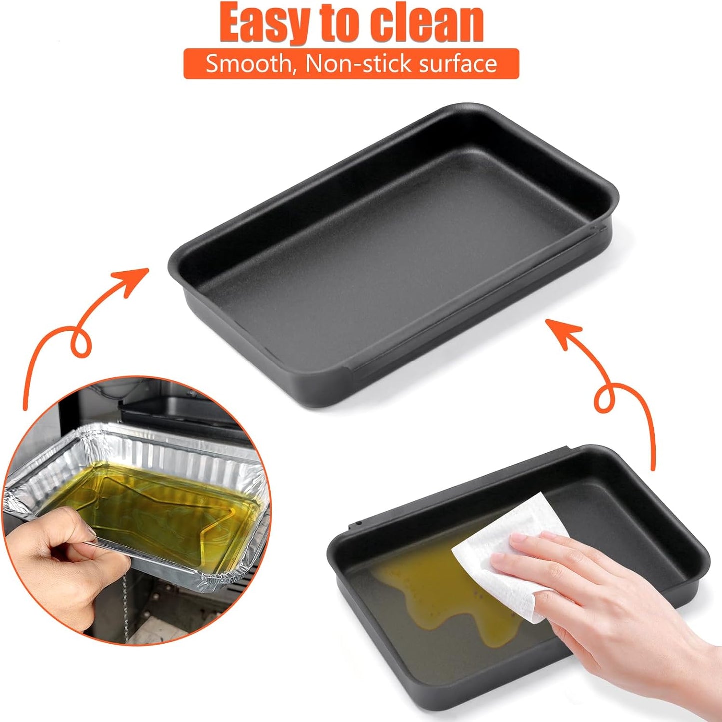 QuliMetal Catch Pan - 20 Pack Drip Pans for Weber Genesis II & Spirit Grills | Disposable Aluminum Foil