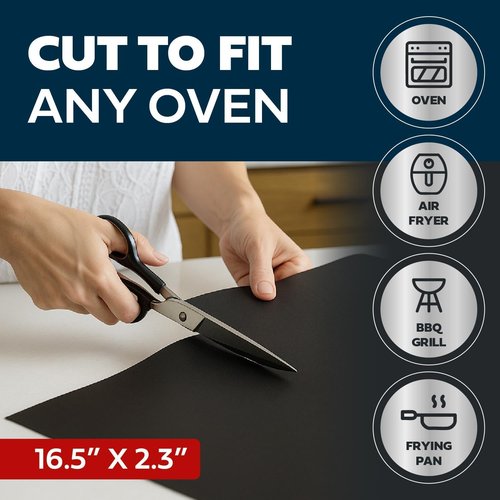 Cooks Innovations Non-Stick Oven Protector Mat - Heavy-Duty Heat-Resistant Baking Mat for All Ovens - BPA & PFOA Free