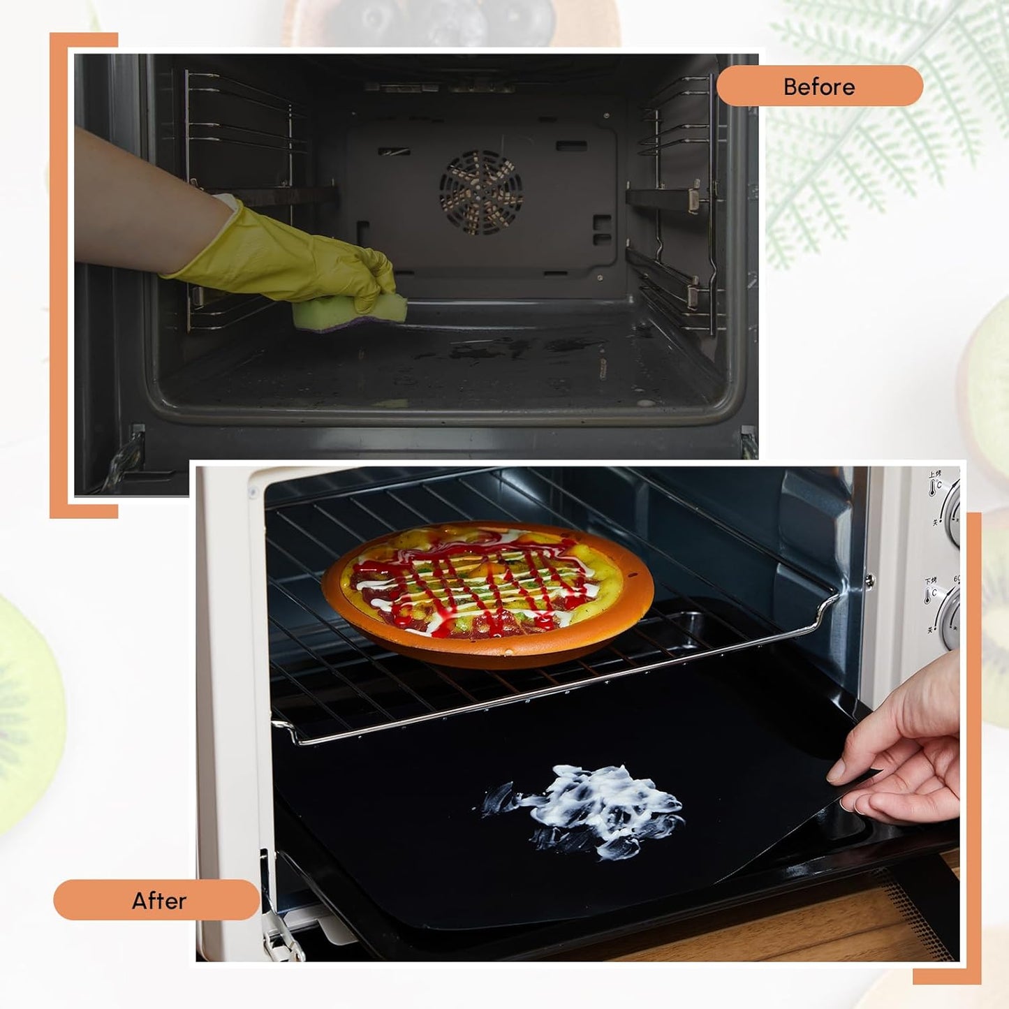 Skiennix Oven Liners - Large 16” x 240” Heat Resistant Non-Stick Mats for All Oven Types