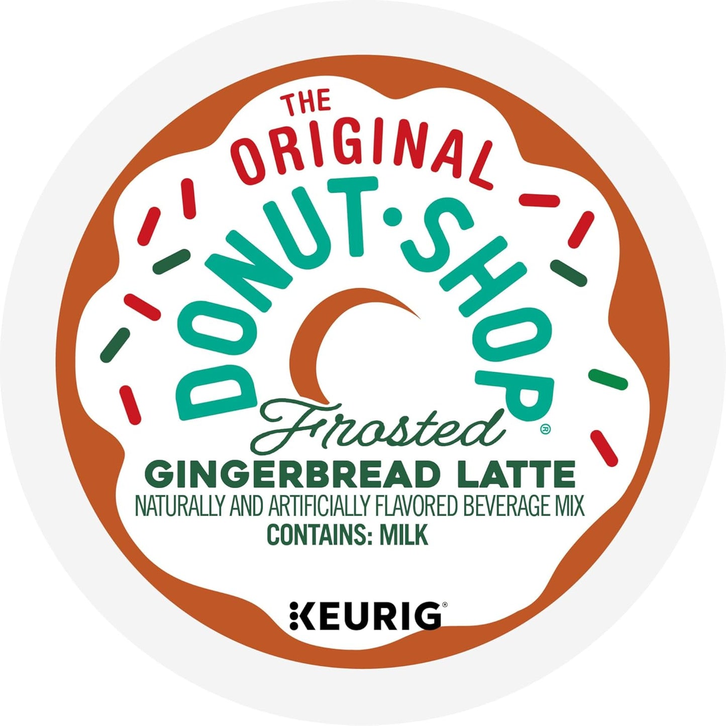 Original Donut Shop K-Cup Pods - Frosted Gingerbread Latte, 20 Count | Single Serve Coffee