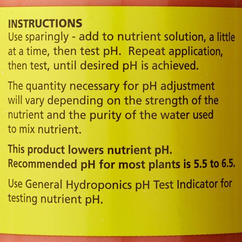 General Hydroponics HGC722120 Liquid Premium Buffering for pH Stability, Quart, Orange