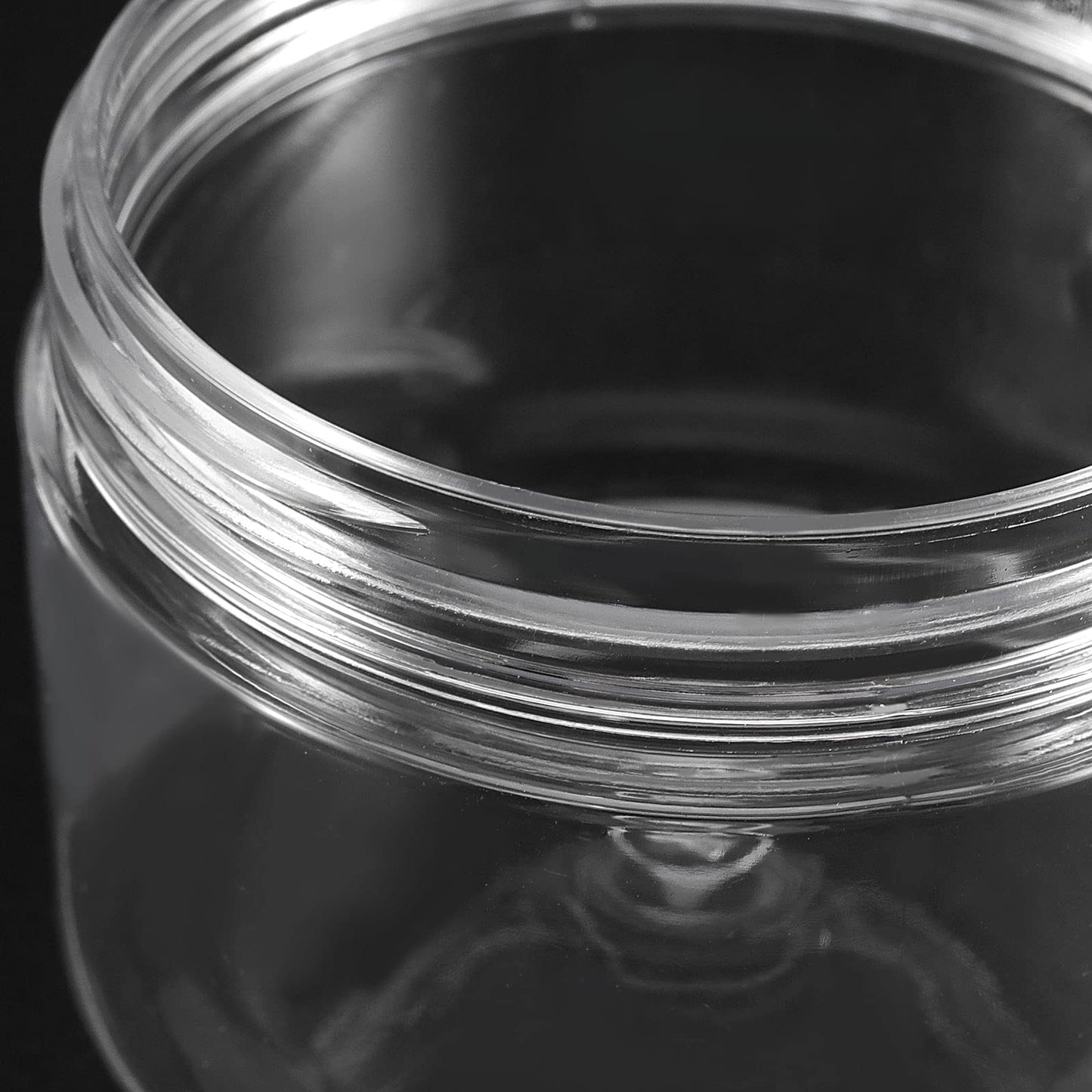 ZOENHOU 46 PCS 4 OZ Clear Slime Containers with White Lids, Food-Grade Plastic Storage Containers, BPA-Free, Wide-mouthed Plastic Jars for Beauty Products, Kitchen Household Food Storage