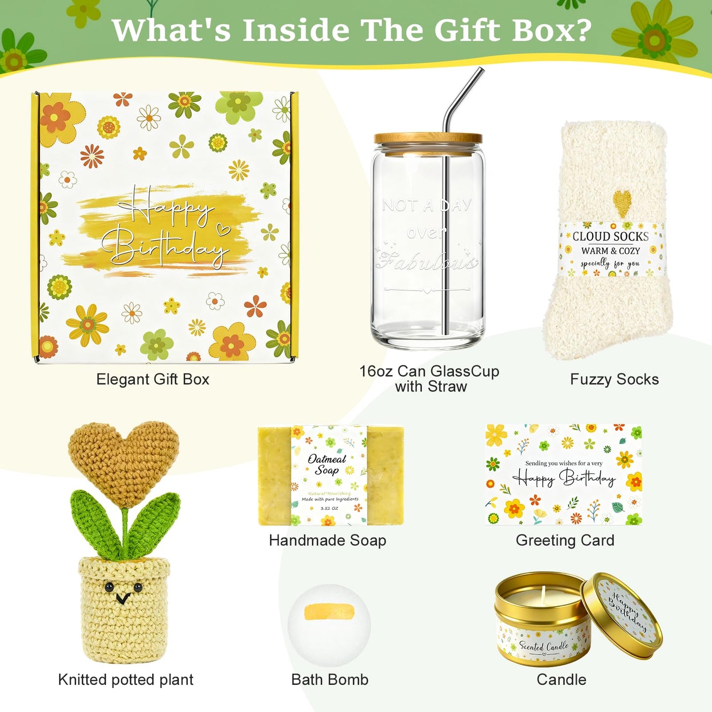 JOYOFUN Birthday Gifts for Women，Gift Baskets for Women Relaxing Gift Set Birthday Presents Female Friendship Gifts Box for Best Friend Bestie Girlfriend