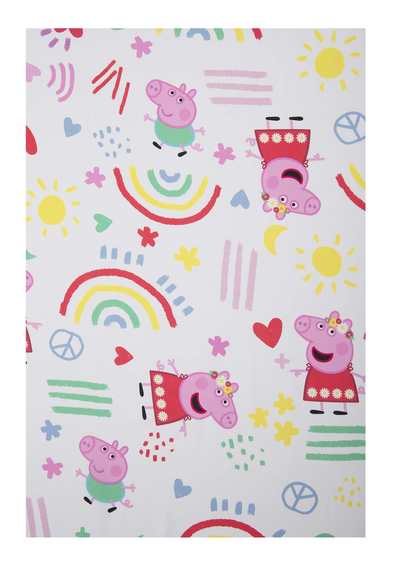 Peppa Pig Be Nice & Kind 4 Piece Toddler Bedding Set - Includes Comforter, Sheet Set - Fitted and Top Sheet + Reversible Pillow Case for Girls Bed, Pink