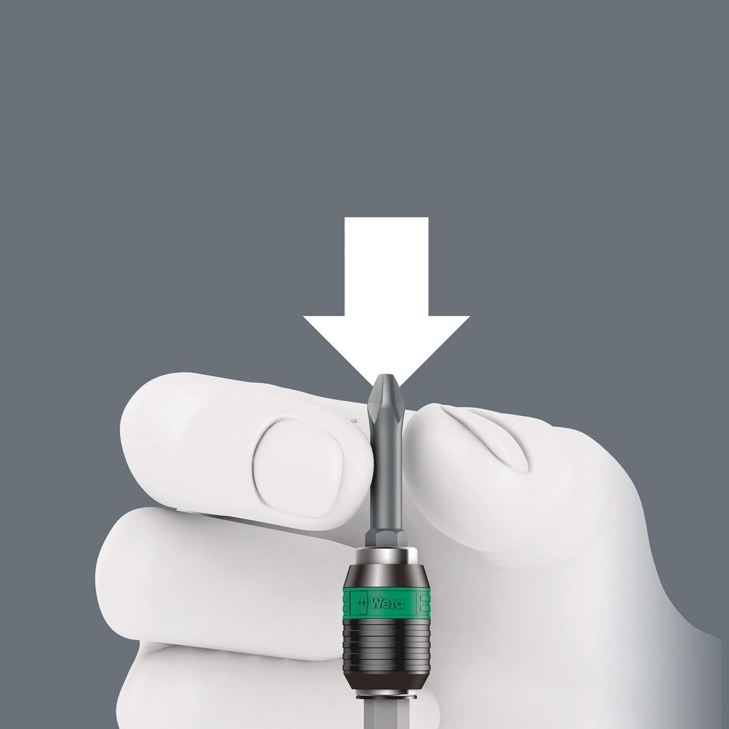 Wera 416 RA T-Handle Screwdriver - Bitholding with Ratchet Function & Quick-Release Chuck | 1/4" Size, 45 mm Length