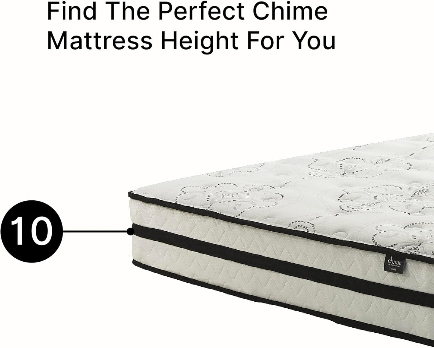 Signature Design by Ashley Twin Size Hybrid Mattress - 10 Inch Medium Firm with Cooling Gel Memory Foam