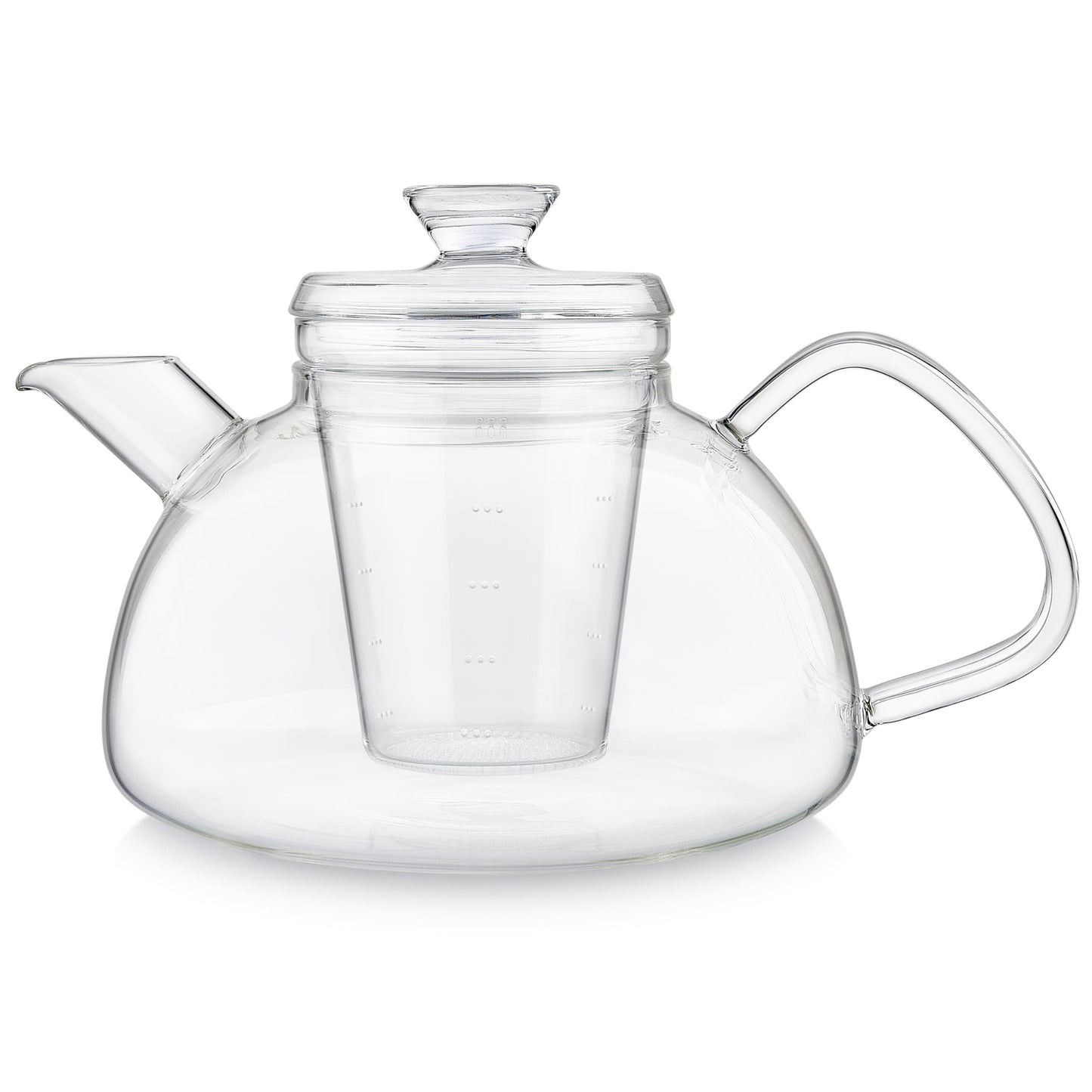 Teabloom Innovative Filtered Borosilicate Glass Teapot With Microdot Whole Leaf Tea Glass Infuser, 40 ounces – A Pure & Immersive Tea Experience – Tea Purist's Choice