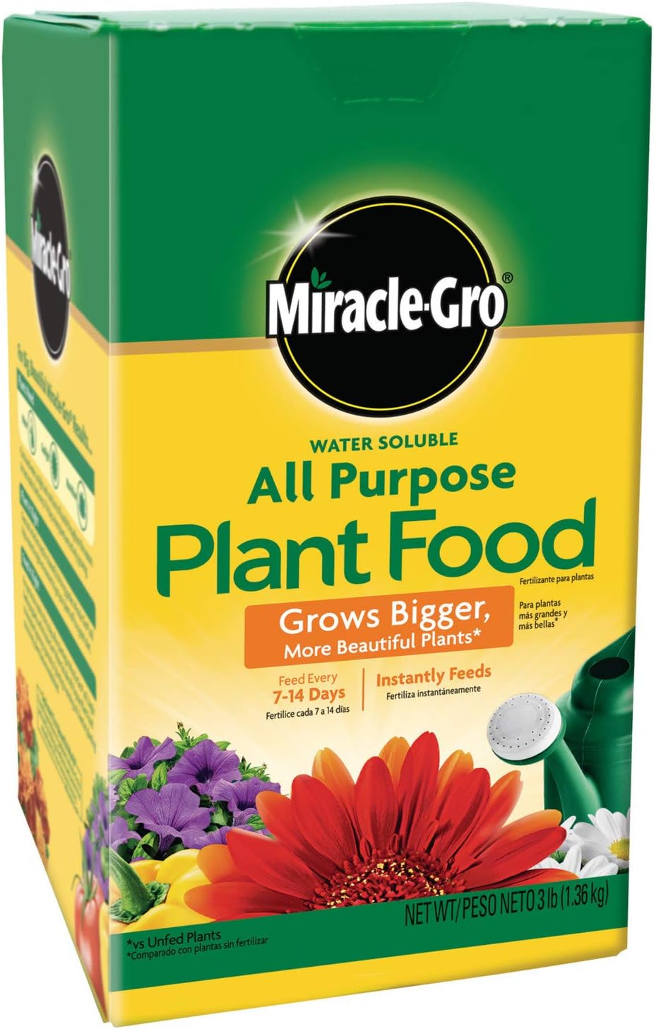 Miracle-Gro Water Soluble Plant Food - All-Purpose Fertilizer for Indoor & Outdoor Plants | 3 lbs (Pack of 6)