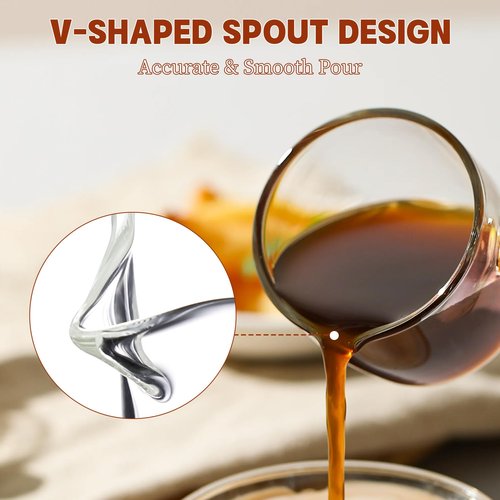 Gulex Espresso Cups, Shot Glass Coffee Espresso Cups with Pour Spout, 4 oz, Clear, Set of 2 (Set of 2)