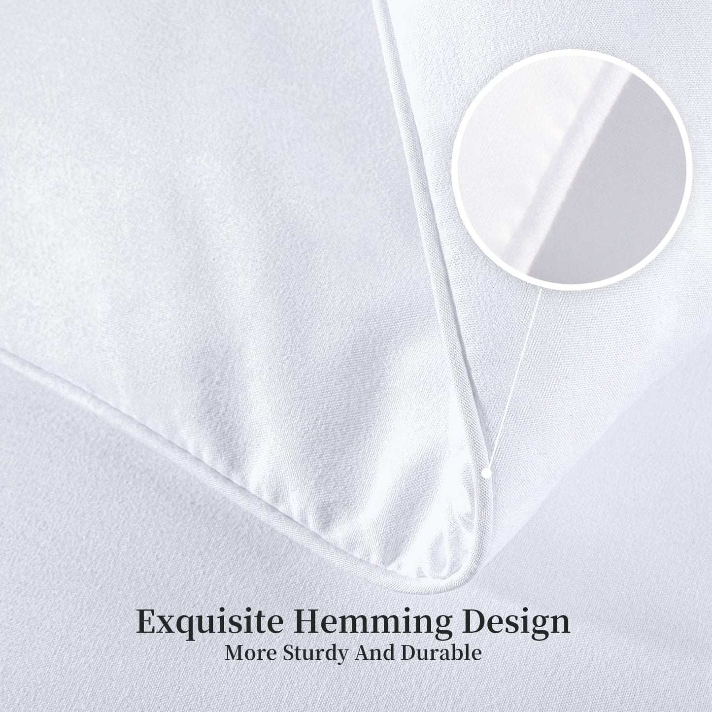 Kingsley trend California King Comforter Duvet Insert - All Season Quilted Ultra Soft Breathable Down Alternative Cal King Size Comforter, Box Stitch White Comforter with Corner Tabs, Cal-King 102x96