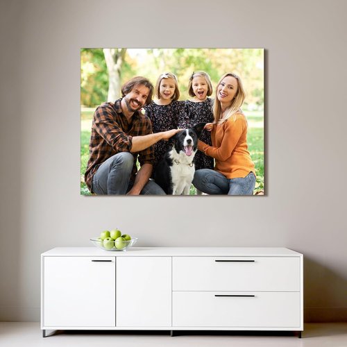 Custom Canvas Prints by [Brand Name] - Personalized Photo Wall Art for Weddings, Family & Pets | 14x11 Wrapped Frame