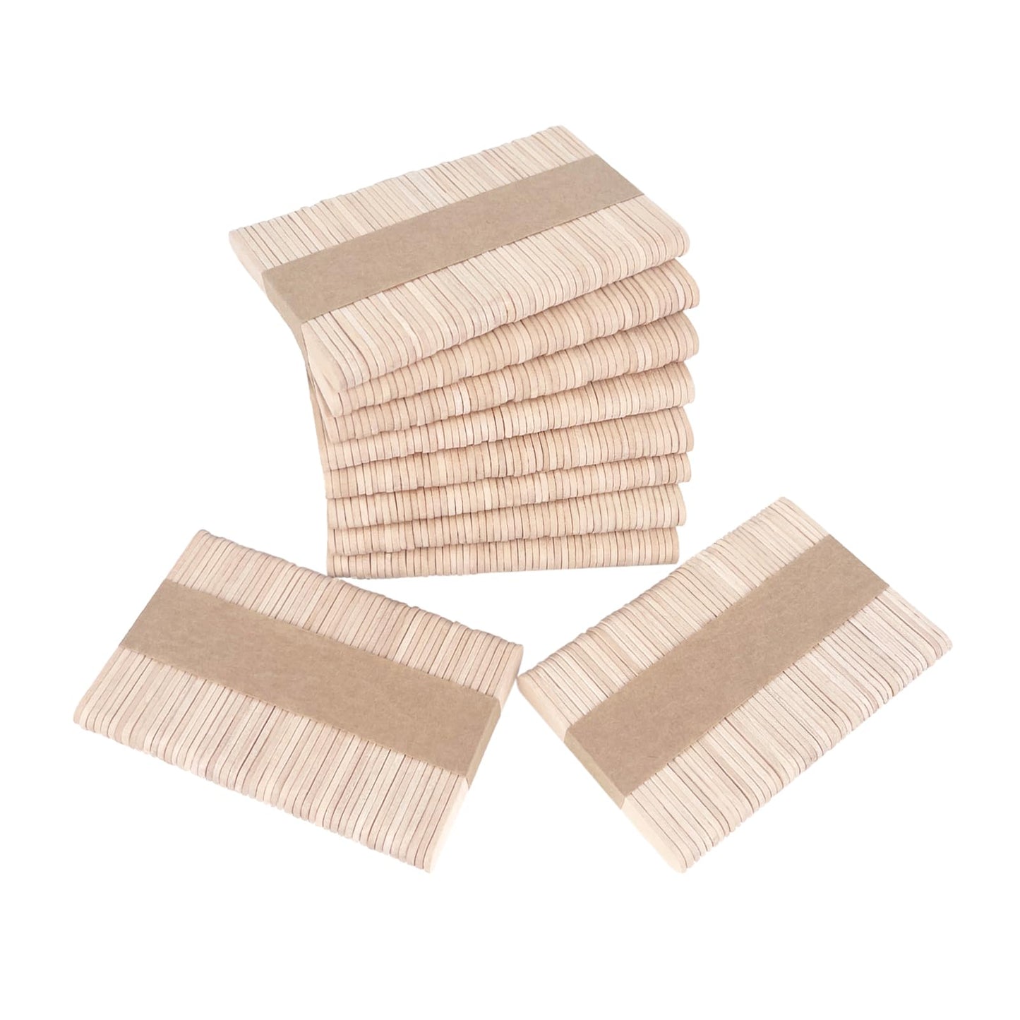 KTOJOY 500 Pcs Craft Sticks Ice Cream Sticks Natural Wood Popsicle Craft Sticks 2.5 inch Length Treat Sticks Ice Pop Sticks for DIY Crafts