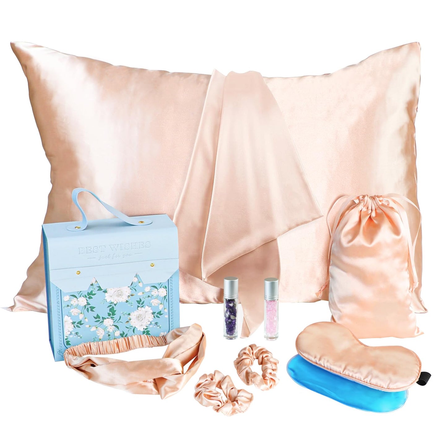 Gifts for Teenage Girls, Teen Girl Graduation Gift for 10 11 12 13 14 15 16 17 Year Old, Tween Girl Gift Ideas, Daughter, Sister Birthday Gift, Satin Pillowcase, Satin Eye Mask and Hair Accessories