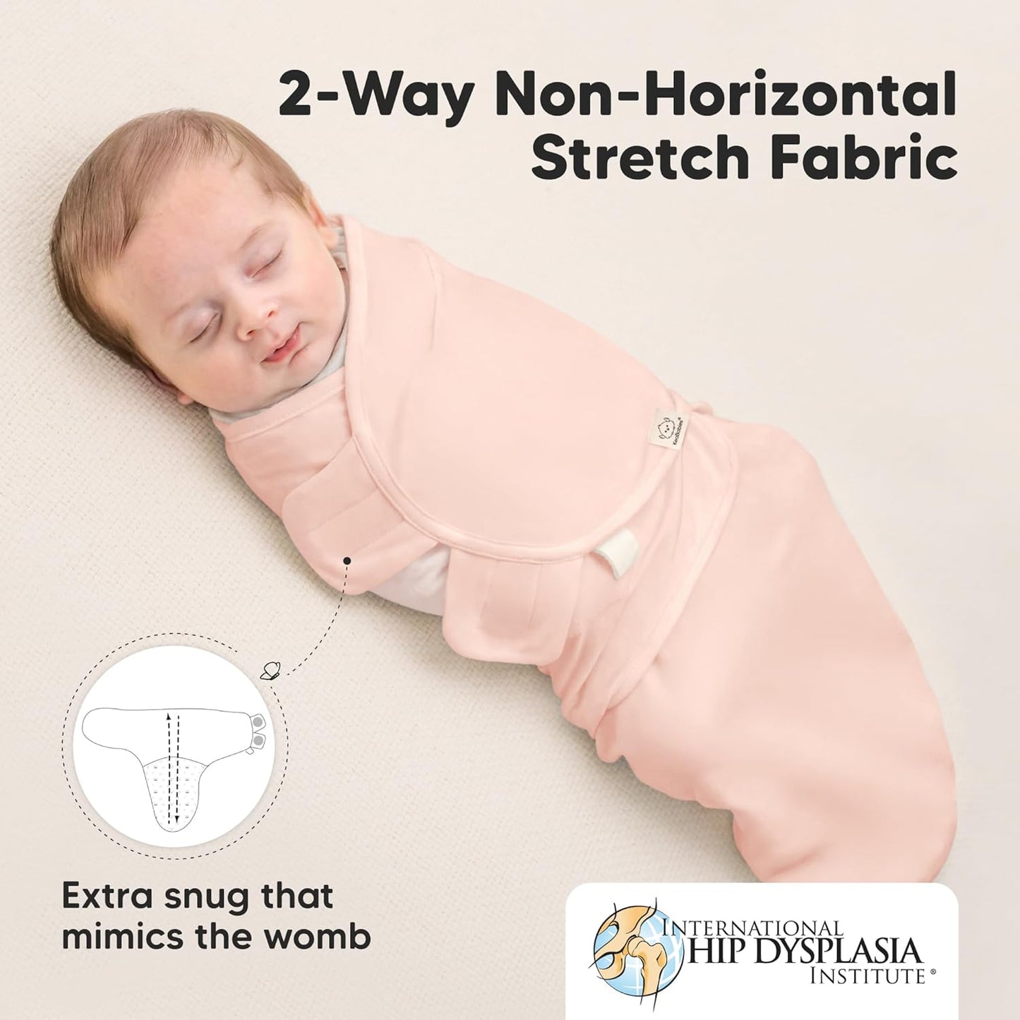 Skiennix Organic Baby Swaddle Sleep Sacks - Soft & Snug for Newborns 3-6 Months | 3-Pack, Angelic Color