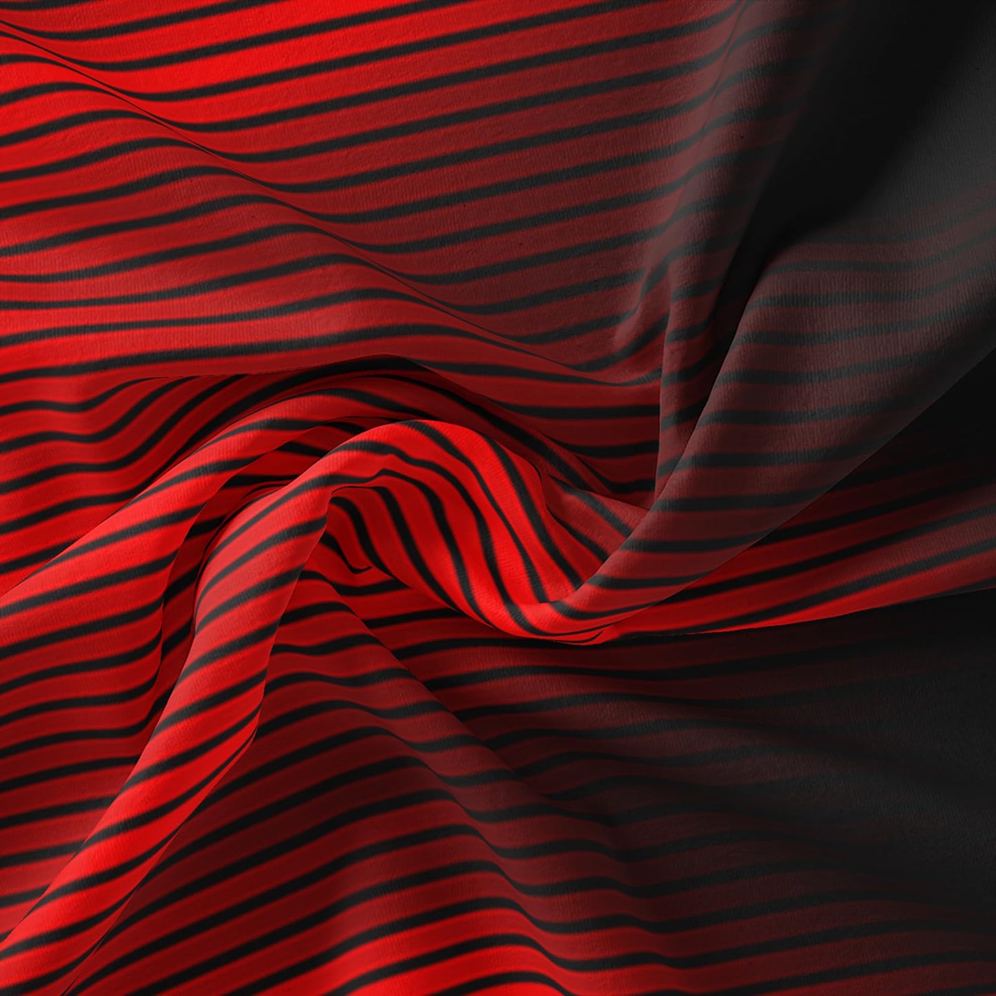 QOOMO Red Black Abstract Kids Comforter Set, Geometric Lines Boys Bedding Full, Gradient Modern Stylish 3D Quilt Set for Teen Adults Room Decoration, 1 Comforter & 2 Pillowcases