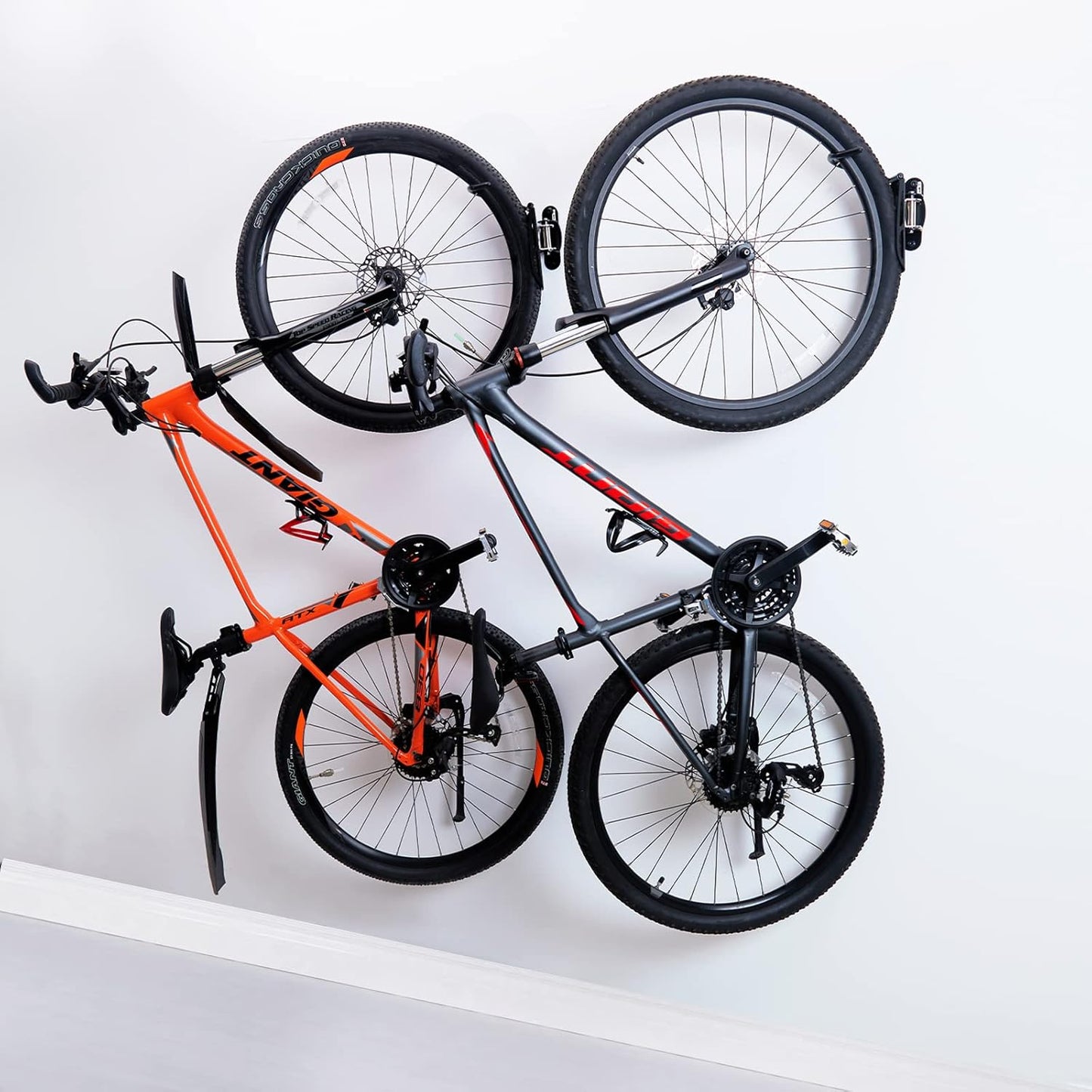 Ultrawall Bike Rack - Vertical Wall Mount Storage for Indoor Bicycles | 2-Pack Swivel Design