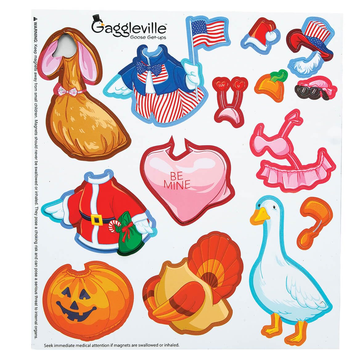 Goose Dress Up Magnet Set by Gaggleville
