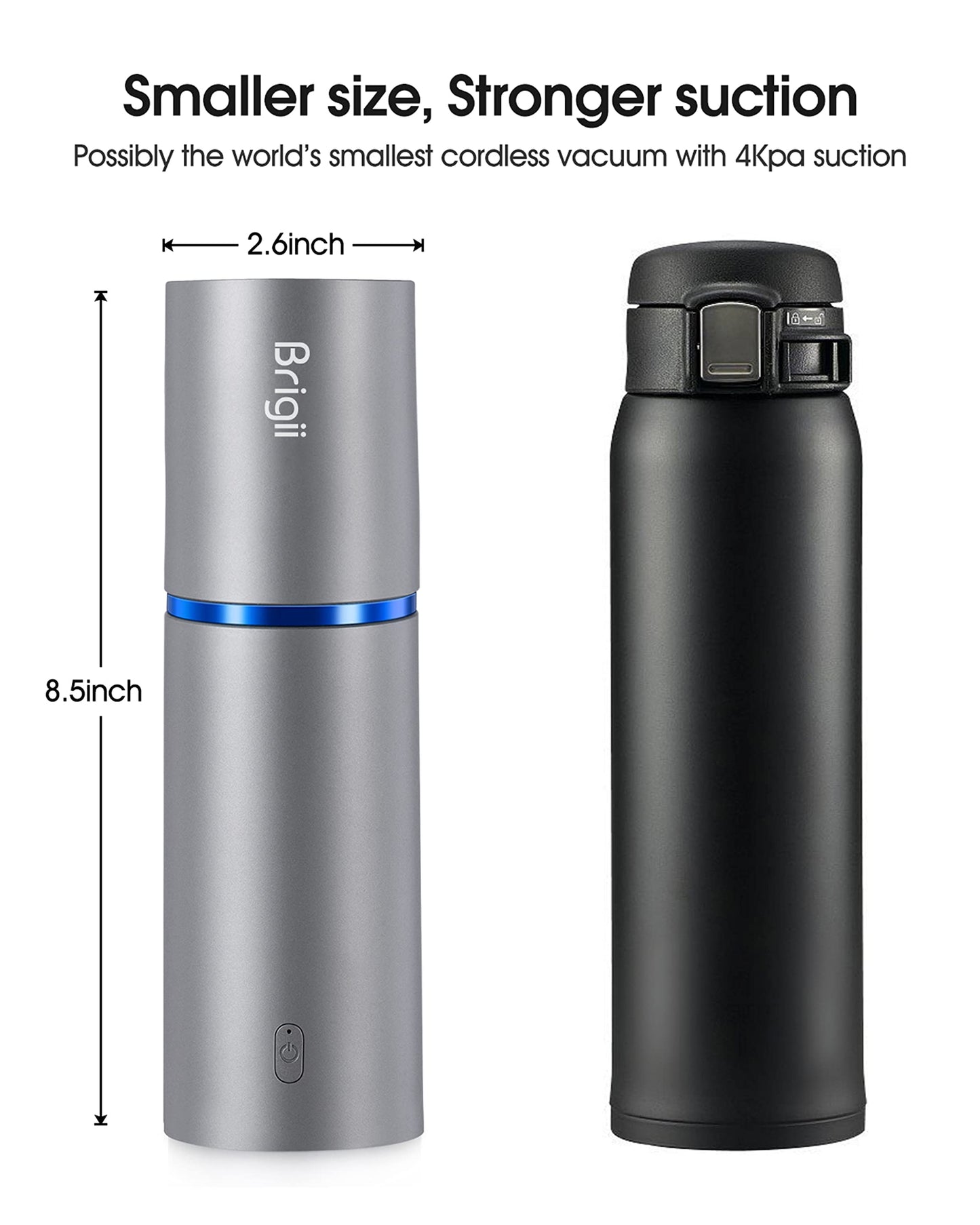 Brigii Mini Handheld Vacuum Cordless, 3 in 1-Car Vacuum & Air Duster & Hand Pump, Portable Rechargeable Cleaner for Car Interior, Small Spaces, Crevices-Y120 Pro