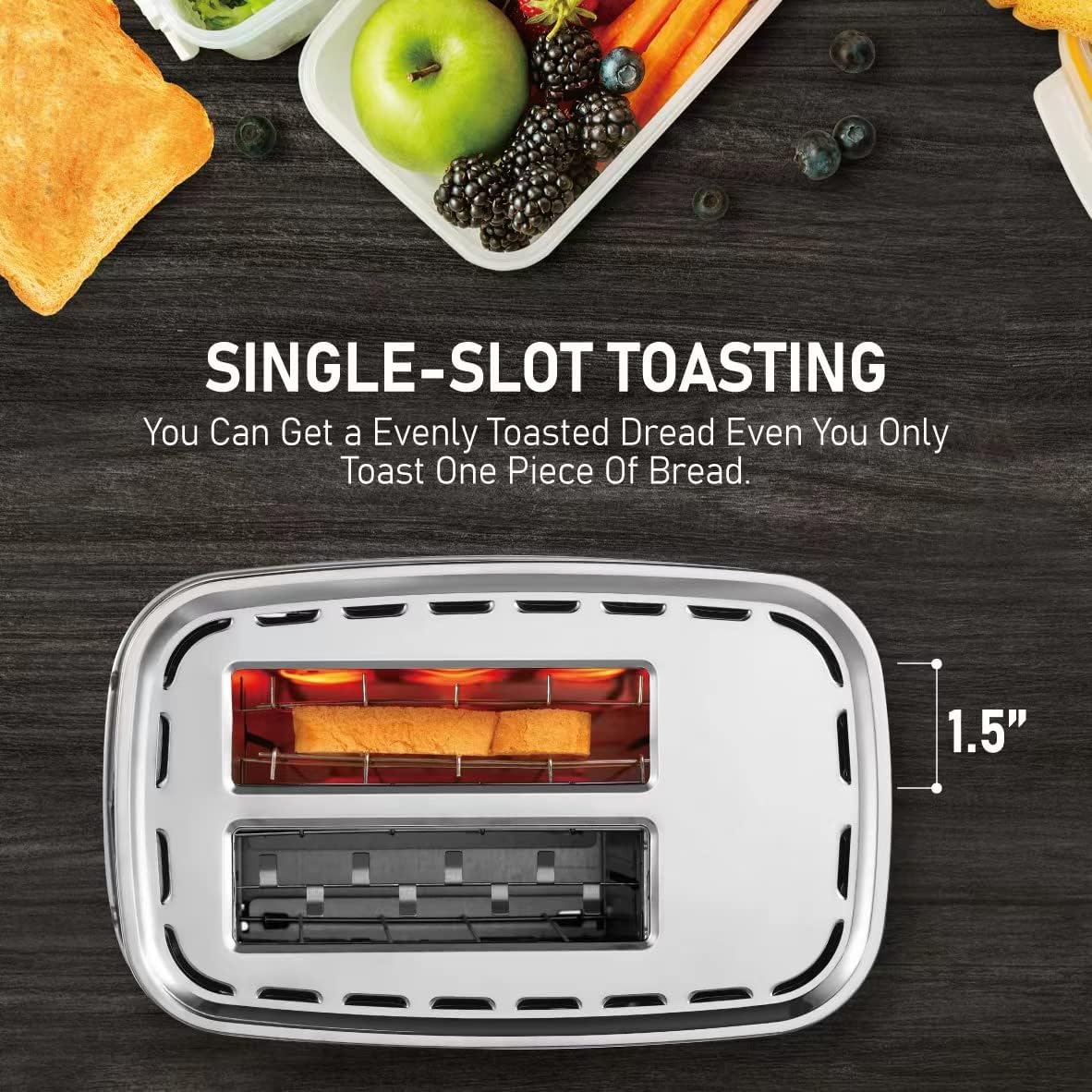 KETIAN Smart Touchscreen 2-Slice Electric Toaster - 7 Browning Settings & Preset Modes for Perfect Toast