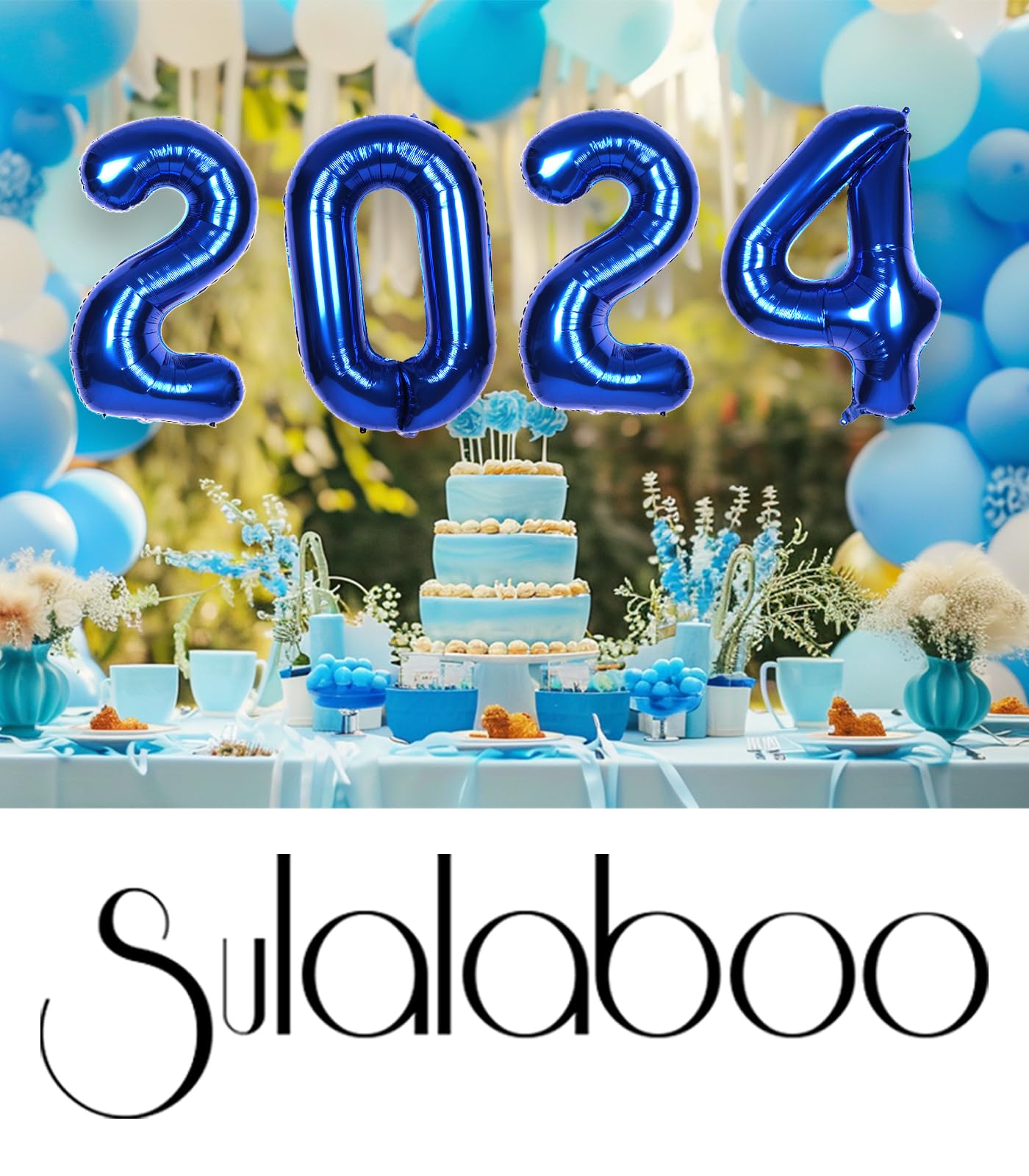 SULALABOO 40Inch Navy Blue Number 1 Balloon Large Helium Royal Blue Number Balloons 0-9 Giant Digital 1st Foil Mylar Big Party Balloon for Boy Birthday Party Anniversary Graduation Decorations
