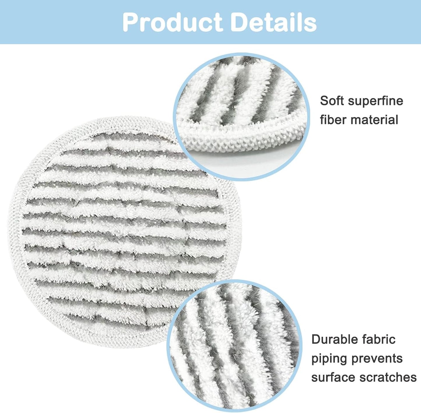 Skiennix Steam Mop Pads - 14 Pack Replacement for Shark S7001, S8201, S7201 | All-in-One Scrubbing Solution