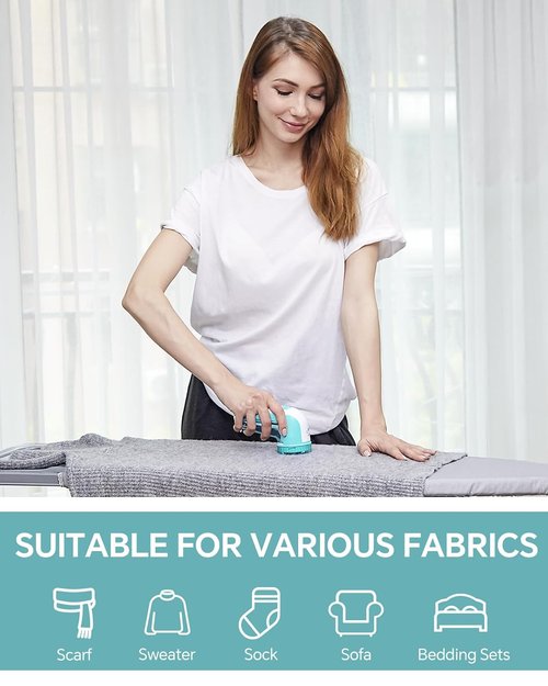 Beautural Fabric Shaver - Lint Remover with 2-Speed Settings & 2 Replaceable Blades | Battery Operated, Ideal for Sweaters & Clothes