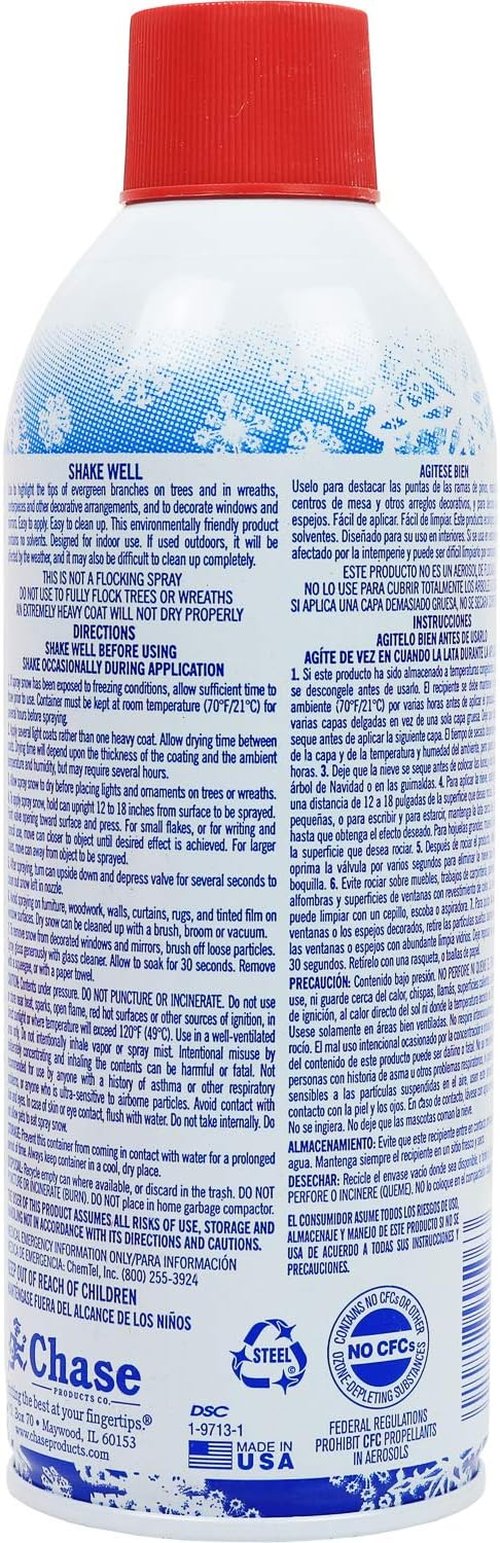 Greenco Snow Spray | Artificial Christmas Tree Flocking - 13 oz Fake Snow Spray (Pack of 2)