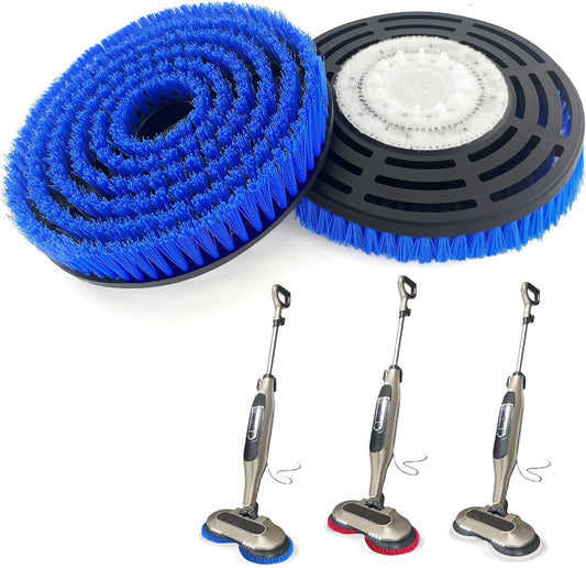 Shark S8201 Replacement Steam Mop Brush Heads - Upgraded 2-Pack for Deep Cleaning | Blue