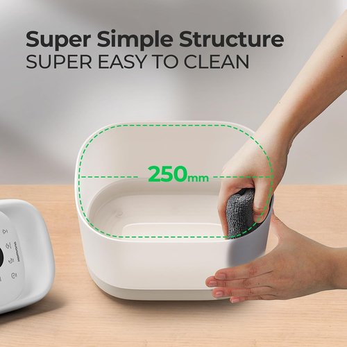 Homvana Humidifier - 5L Top Fill Cool Mist for Bedroom | Easy to Clean, Quiet 40H Runtime, Essential Oil Diffuser