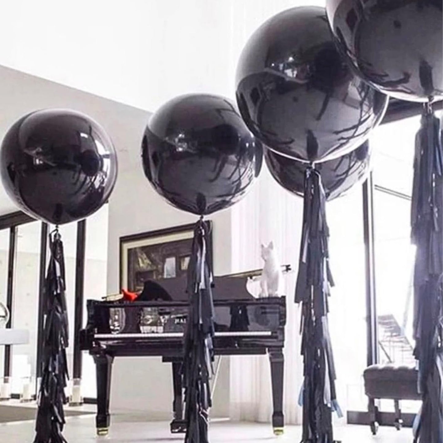 PartyWoo Black Balloons 20 pcs 18 Inch Latex Helium Matte Black Balloons for Baby Shower Birthday Graduation Casino Gaming Anniversary Retirement Pirate Race Car Theme Party Decorations Black-Y18