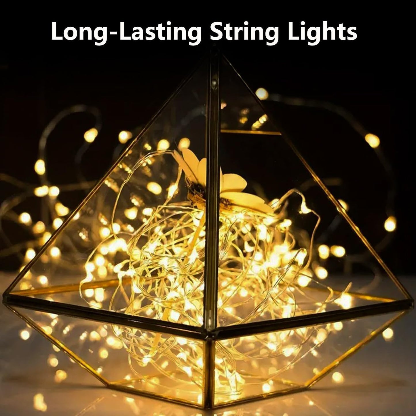 Skiennix Fairy Lights - 50 LED Waterproof String Lights with Timer | 16FT Warm White Indoor/Outdoor Decor