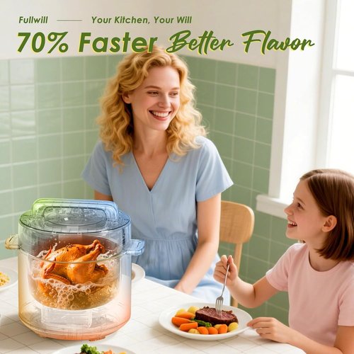 Fullwill 9-in-1 Electric Pressure Cooker - 12 Presets Multi Cooker, 6 Quart Nonstick Pot & More