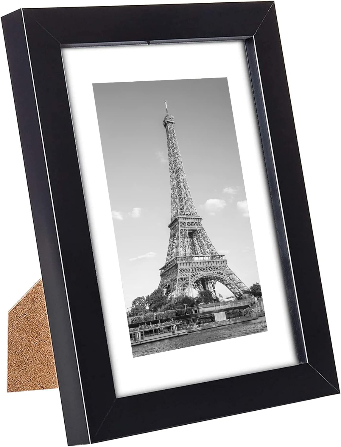 Upsimples 5x7 Picture Frame Set of 10 - Multi-Photo Collage Frames for Wall/Tabletop Display - Black