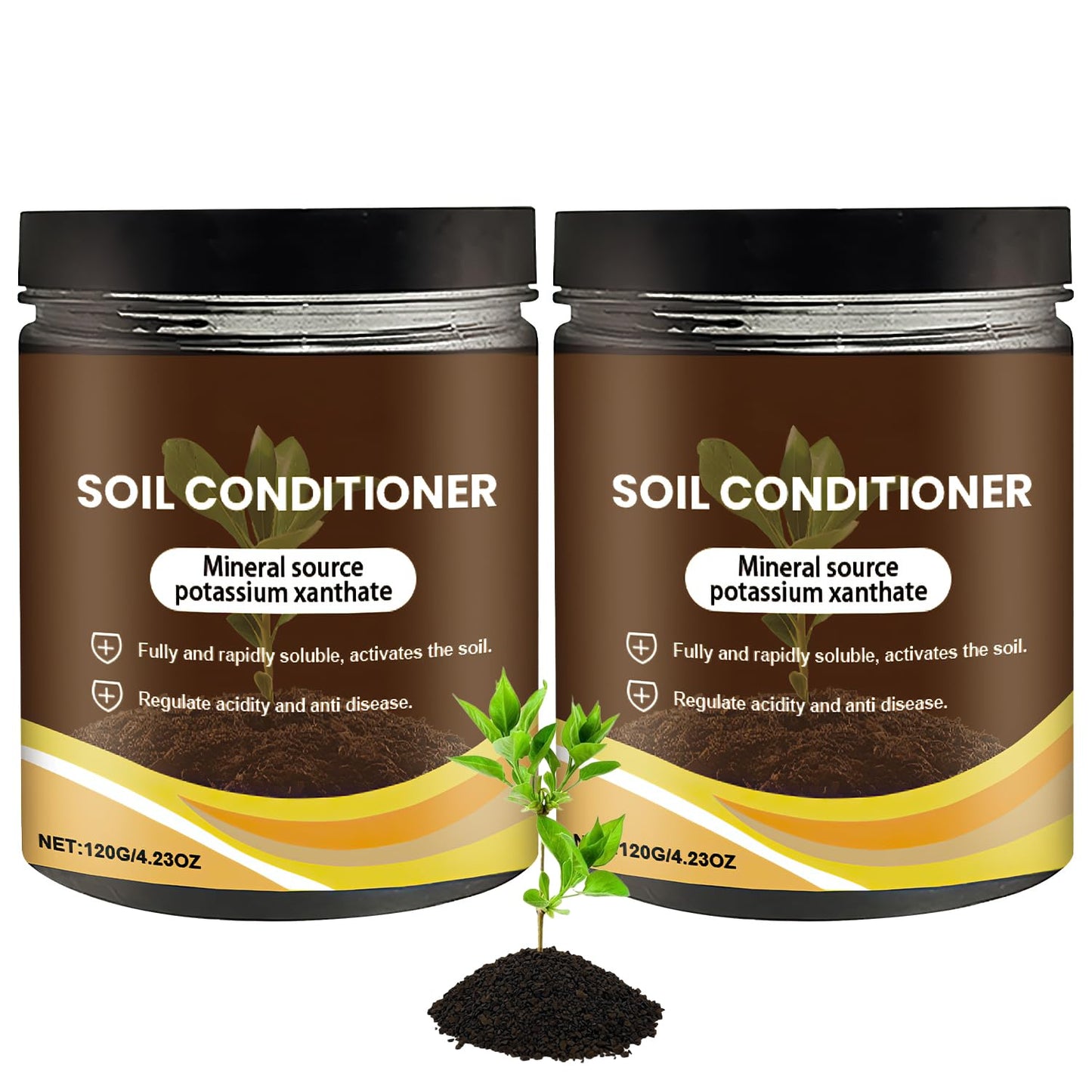 Skiennix Soil Activator - Organic Liquid Fertilizer for Indoor & Outdoor Plants | 2 Pcs Set