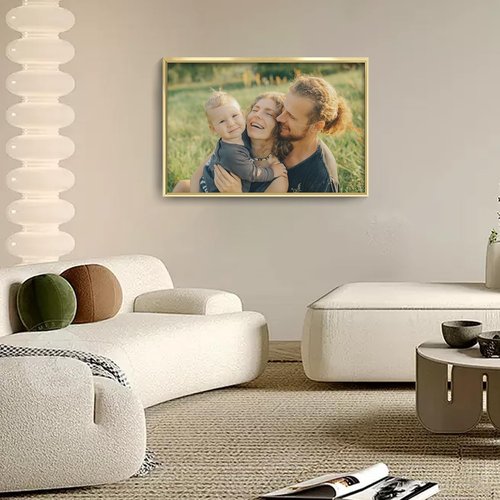 Canvas Prints | Custom Photo Wall Art by [Brand Name] - Framed 24x16 Canvas in Gold Metal Frame