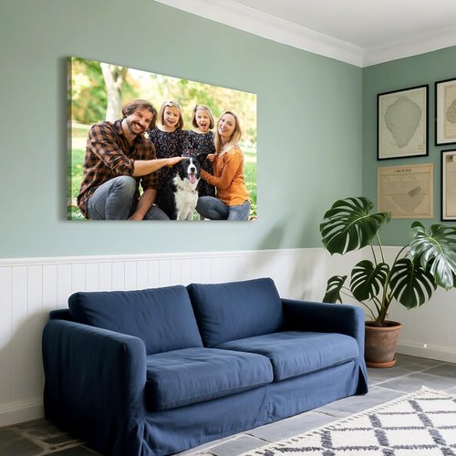 Custom Canvas Prints by [Brand Name] - Personalized Photo Wall Art for Weddings, Family & Pets | 14x11 Wrapped Frame