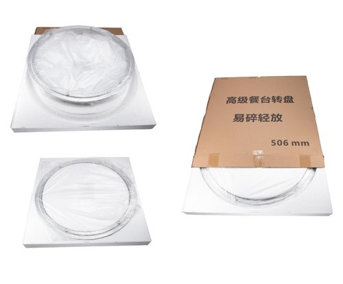 Dailydanny Aluminum Heavy Duty Lazy Susan Rotating Turntable Bearing Swivel Plate Hardware for Dining-Table (20 inch (14mm))