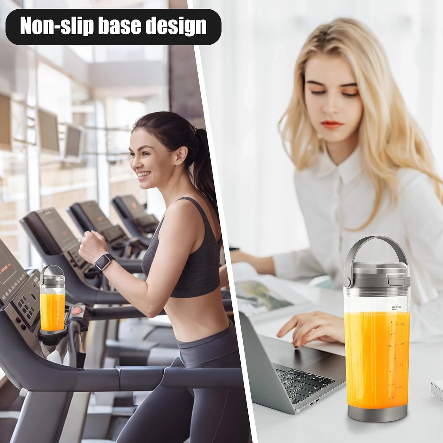 Ninja - Silicone Blade Cover & Vessel Cap - Leakproof, Dishwasher Safe Blender Parts (Grey)