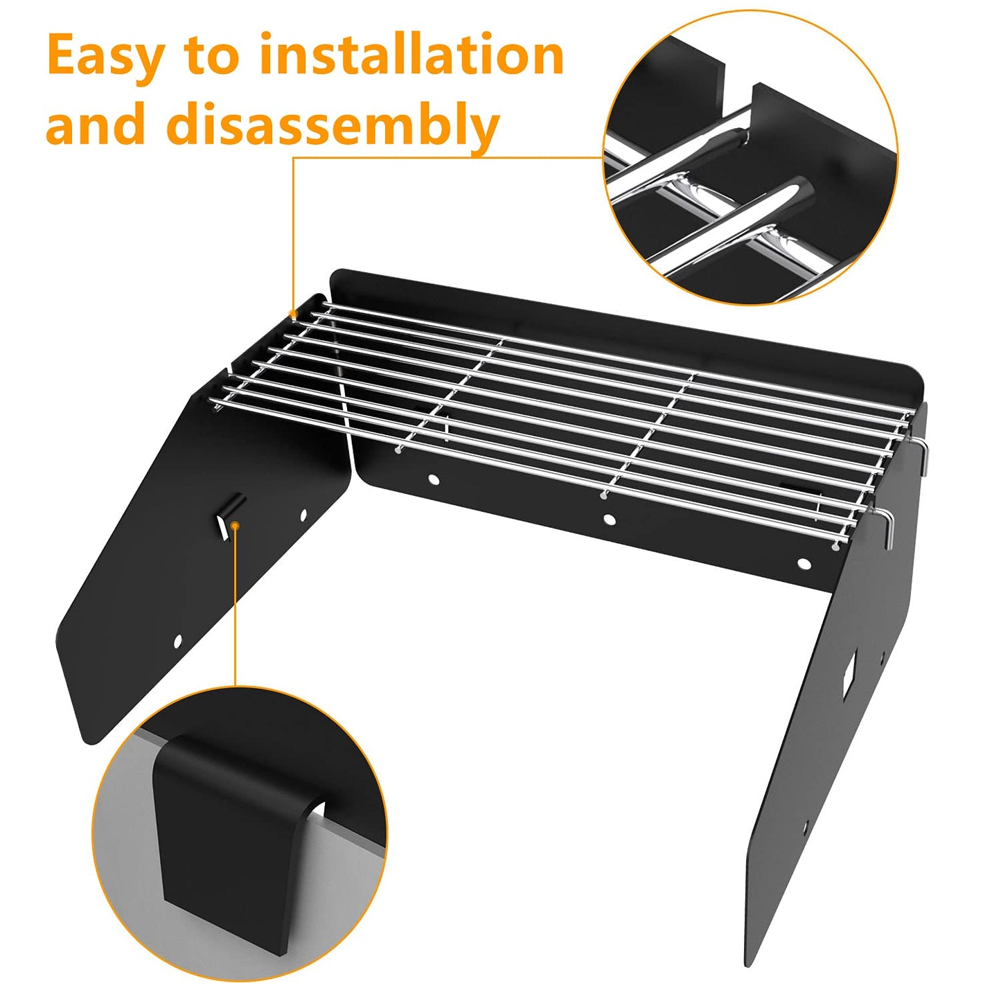 17 Inch Griddle Wind Guard/Wind Screen and Grill Warming Rack for Blackstone 17 Inch Griddle, BBQ Accessories Kit for Blackstone
