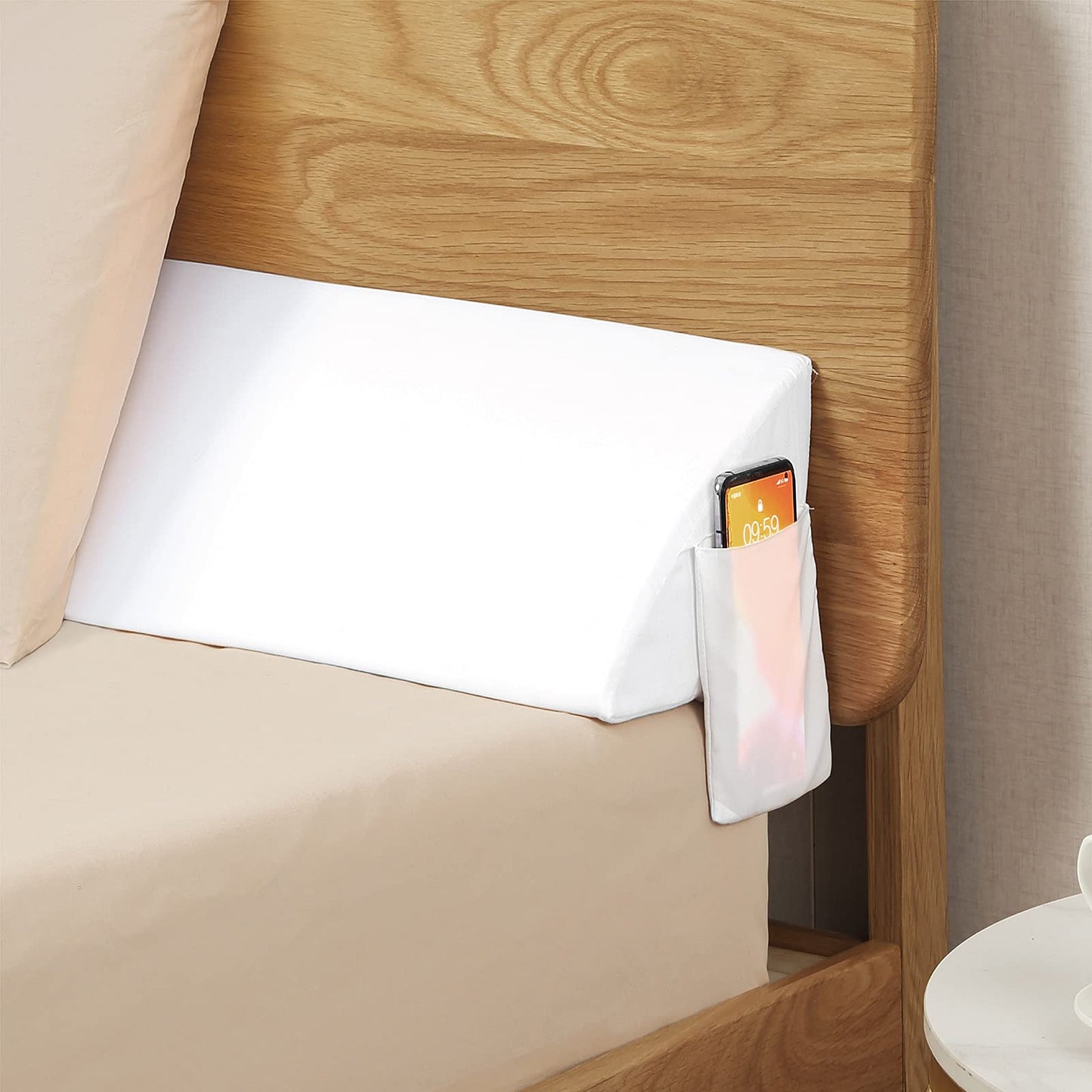 Vekkia King Bed Wedge Pillow for Headboard Gap/Mattress Gap Filler/Headboard Pillow/Bed Wedge Gap Filler,Stop Loosing Your Pillows