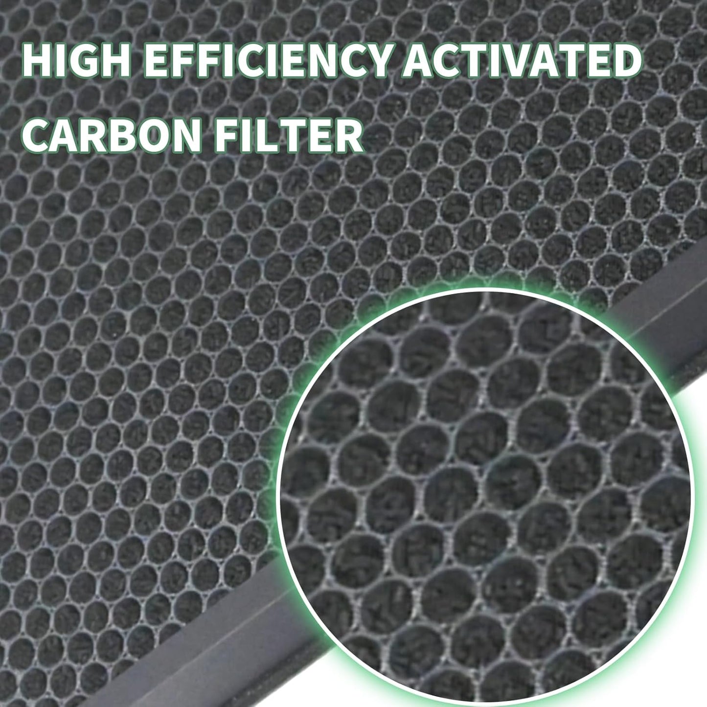 2 Pack Replacement Filter for Levoit EverestAir Air Purifier, H13 True HEPA 3-in-1 Filter, High Efficiency with Activated Carbon Filter