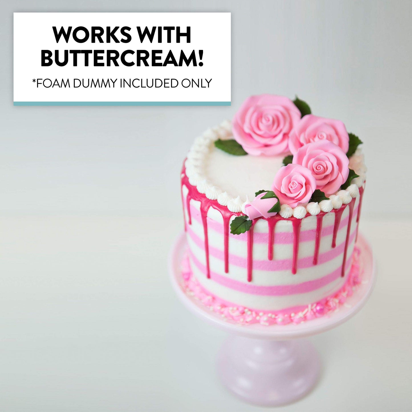 Global Sugar Art Cake Dummy Square, 6 x 6 x 6 Inches (Multiple Sizes Avail)
